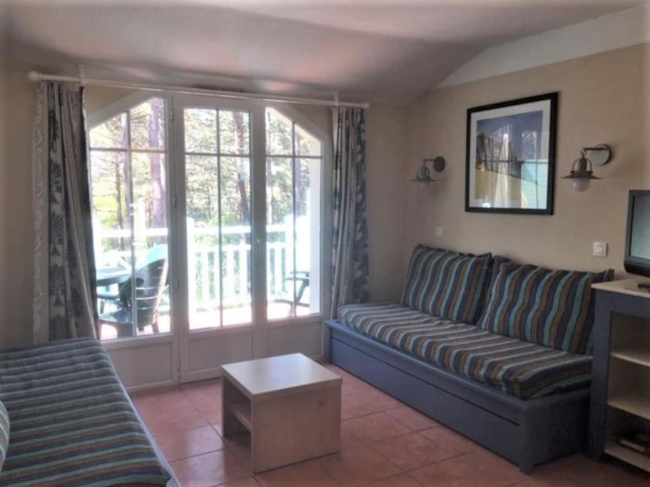 Apt T2 Calme Sur Golf, Piscine, Ocean 10 Min En Velo 拉卡诺 外观 照片